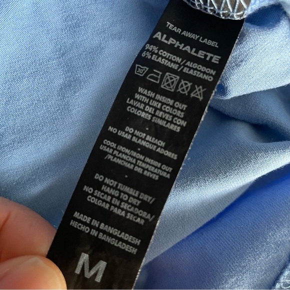 Alphalete | Men's Performance Fit Blue T-shirt sz M - Picture 6 of 15